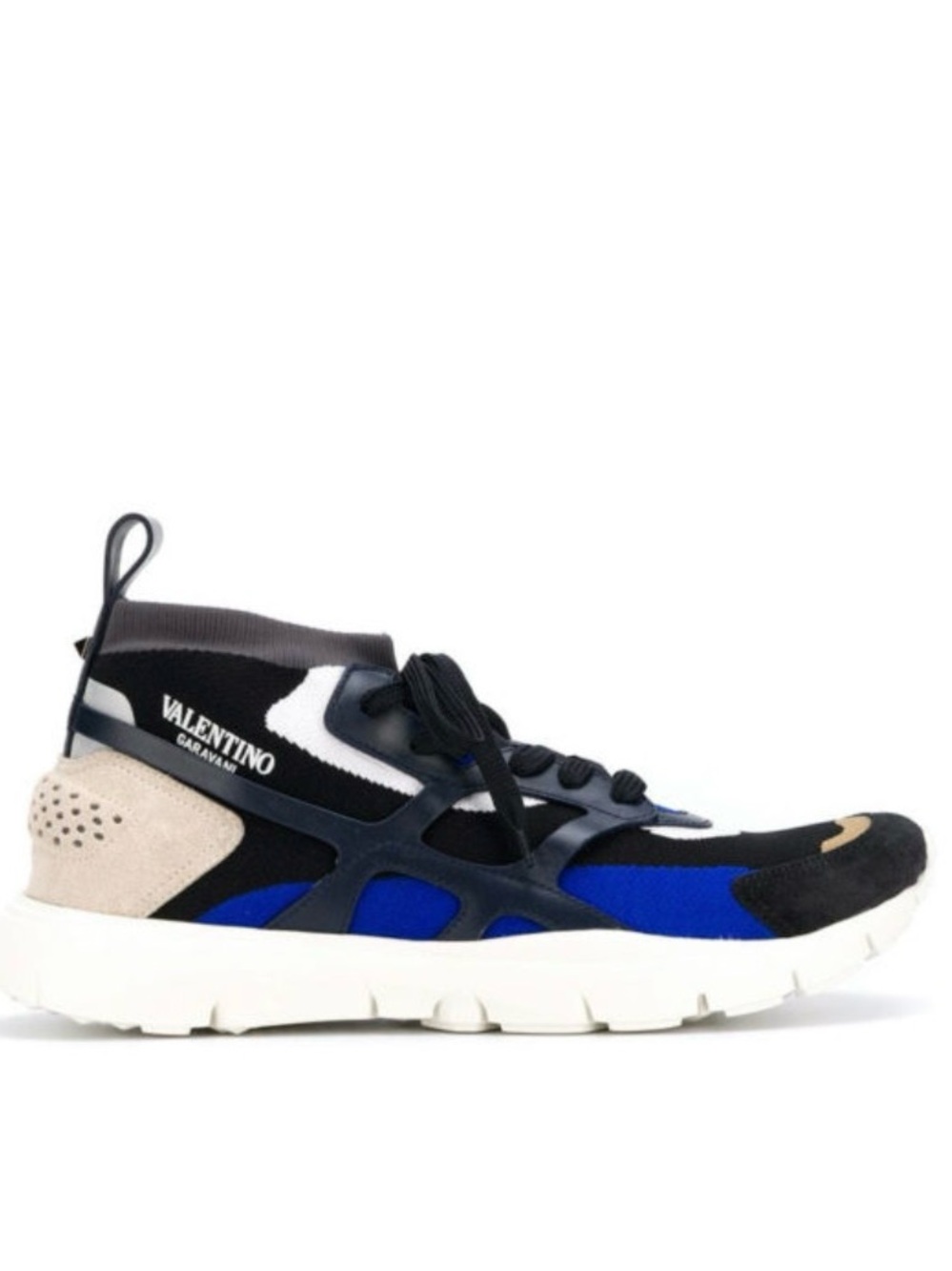Valentino Garavani Sound High fabric and leather sneakers